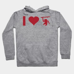 I love gibbon pirate monkey animal lover motif Hoodie